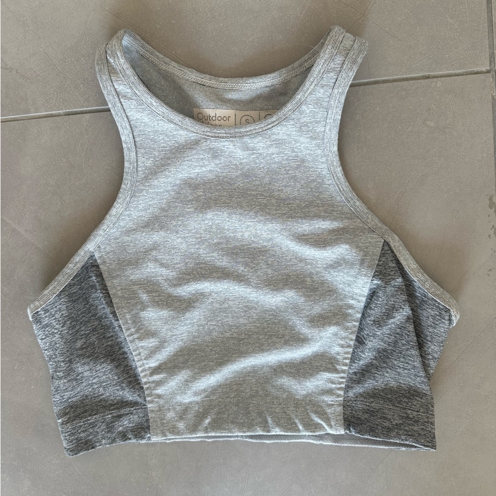 Outdoor voices two tone grey sports bra in perfect condition!